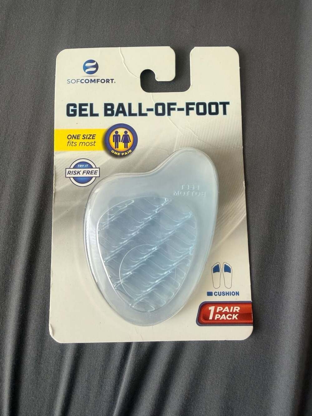 Sof Comfort Gel Ball-Of-Foot Cushion One Size Fits Most